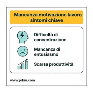 sintomi mancanza motivazione