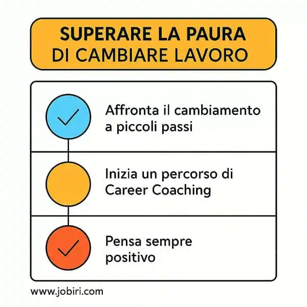 superare paura cambiare lavoro
