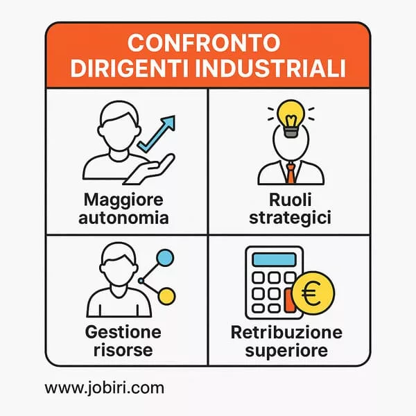 confronto dirigenti industriali differenze ruolo autonomia