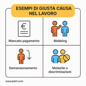 esempi giusta causa lavoro