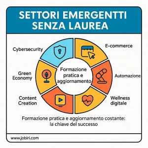 settori emergenti senza laurea 